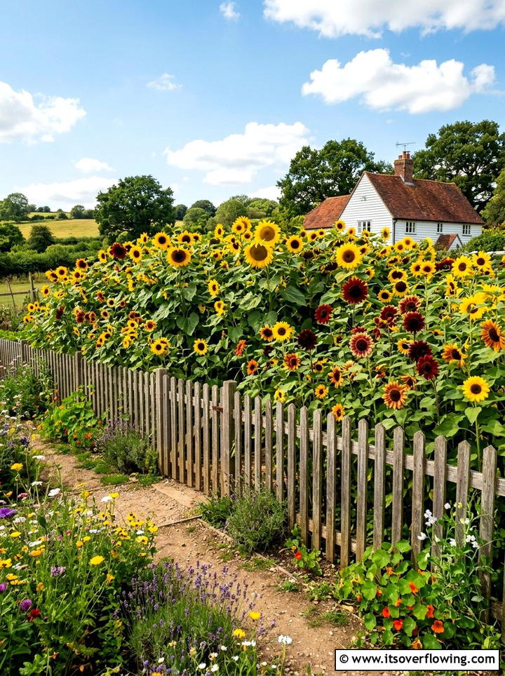Tall Sunflower Patch - 25 garden ideas for full sun