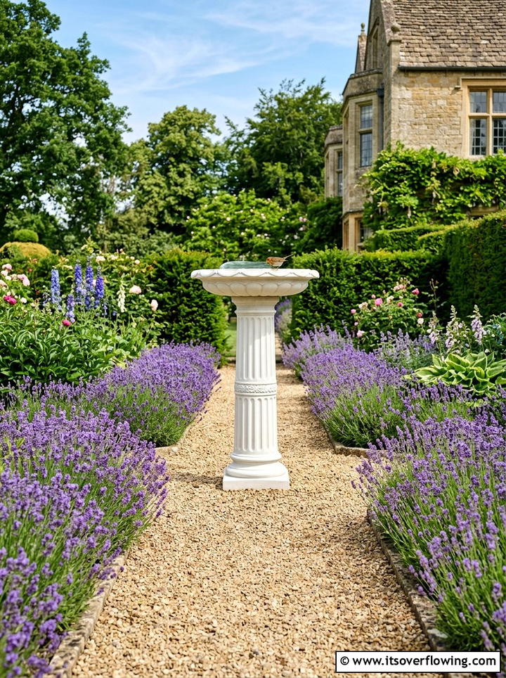 Tall bird bath pedestal - 25 garden decor ideas with bird baths