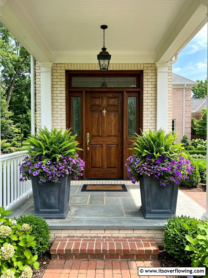 Tall front porch planters - 25 front porch decor ideas diy