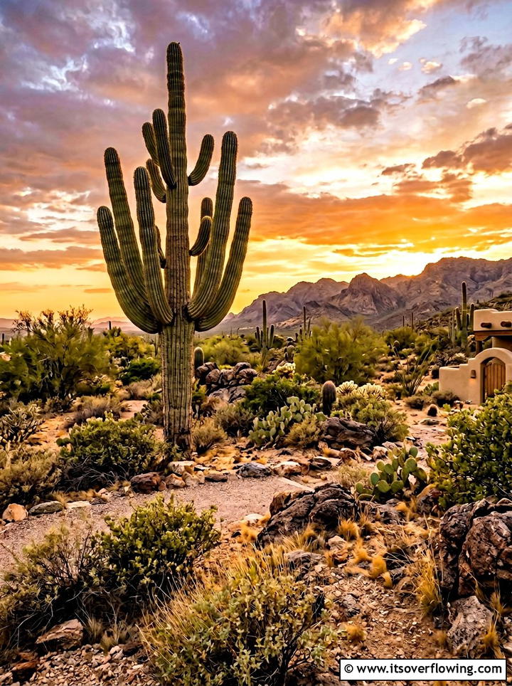 Tall saguaro landscape - 25 garden ideas for desert style