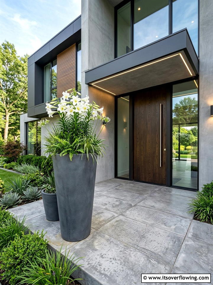 Tall tapered planter - 25 garden ideas with planters