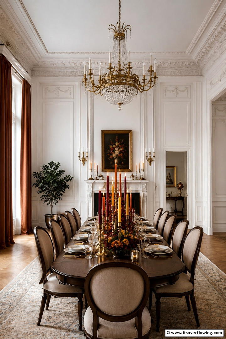 Tapered Candle Arrangements - 50 Fall Table Decor Ideas Roundup- Seasonal Styling