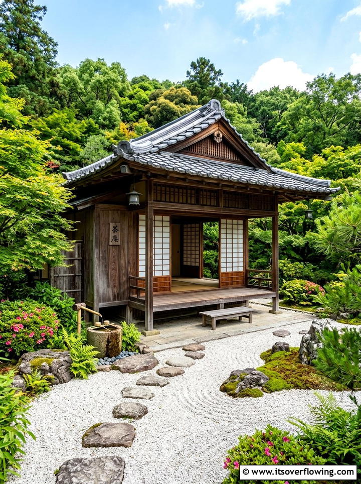 Tea House - 25 garden ideas for japanese style