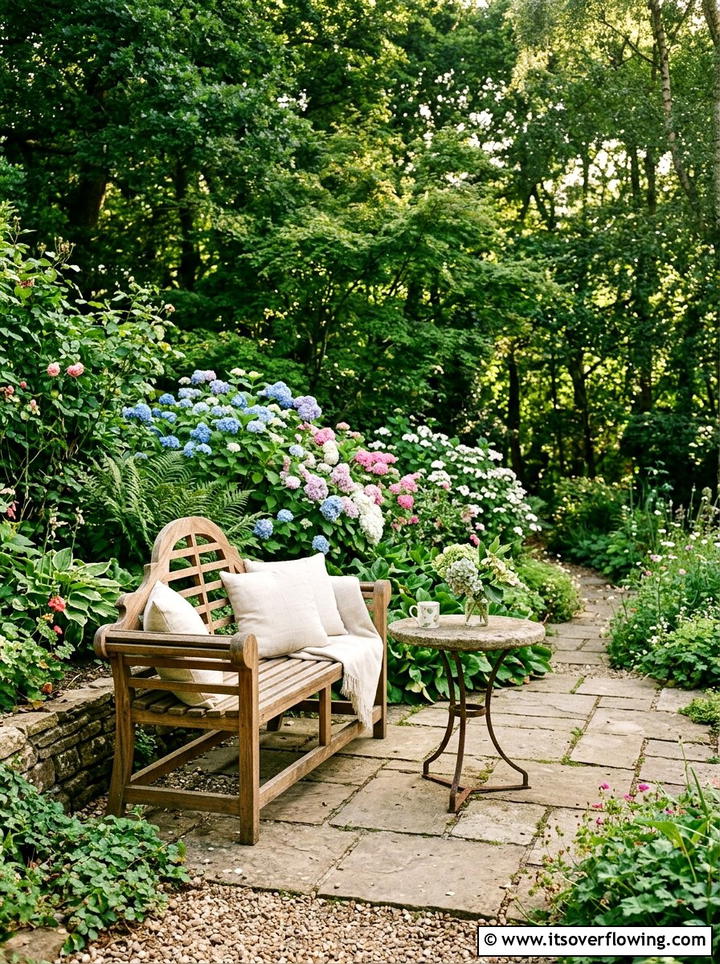 Teak garden benches - 25 garden decor ideas for patios
