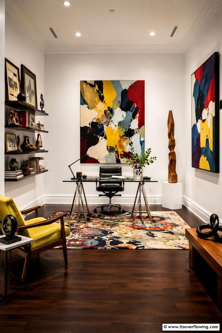 Tech Integrated Workspace - 30 Study Room Ideas to Boost Focus and Productivity at Home