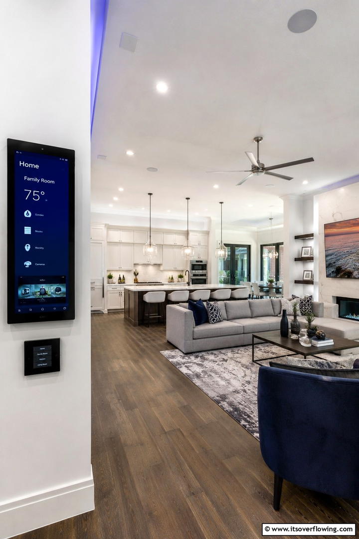 Technological Integration - 30 Modern Ranch House Ideas for Contemporary Country Living