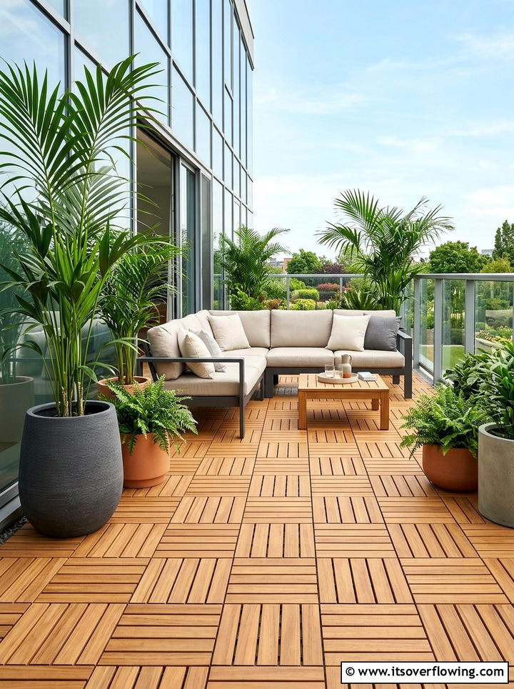 Temporary Decking Area - 25 backyard ideas for rental homes