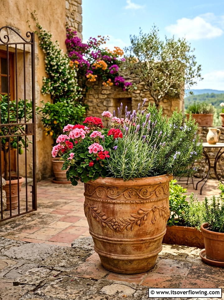 Terracotta Pot Arrangement - 25 garden design ideas with container clusters