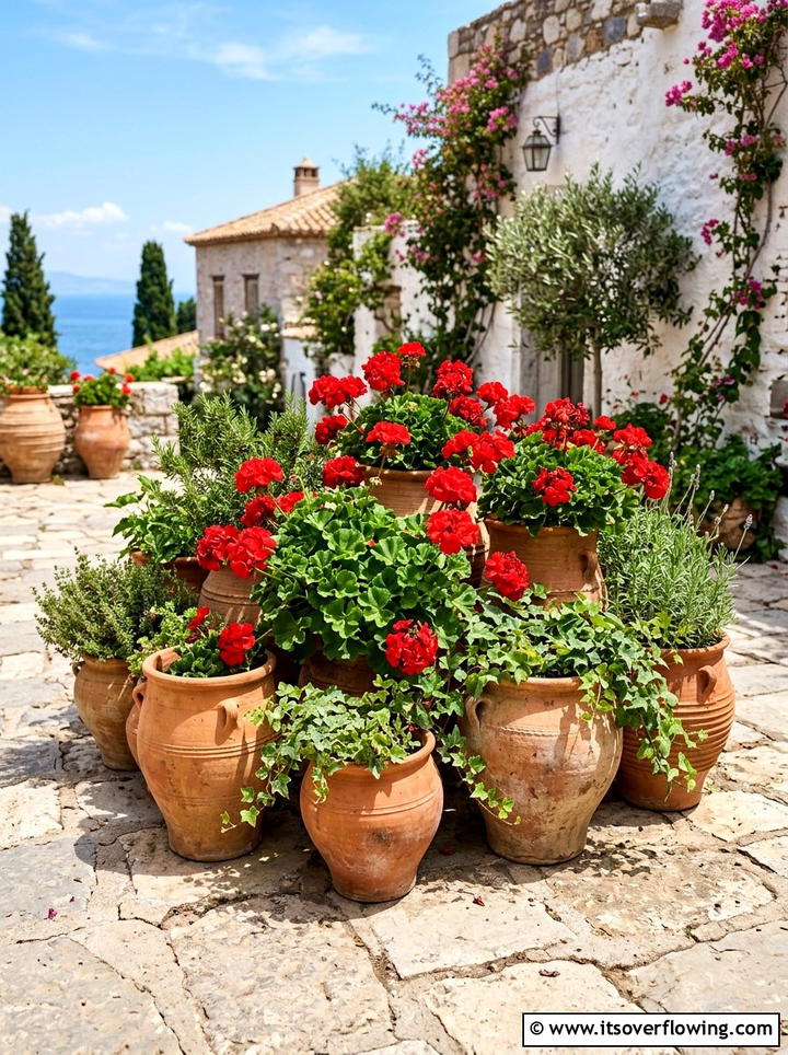 Terracotta Pot Cluster - 25 cheap garden ideas with simple planters