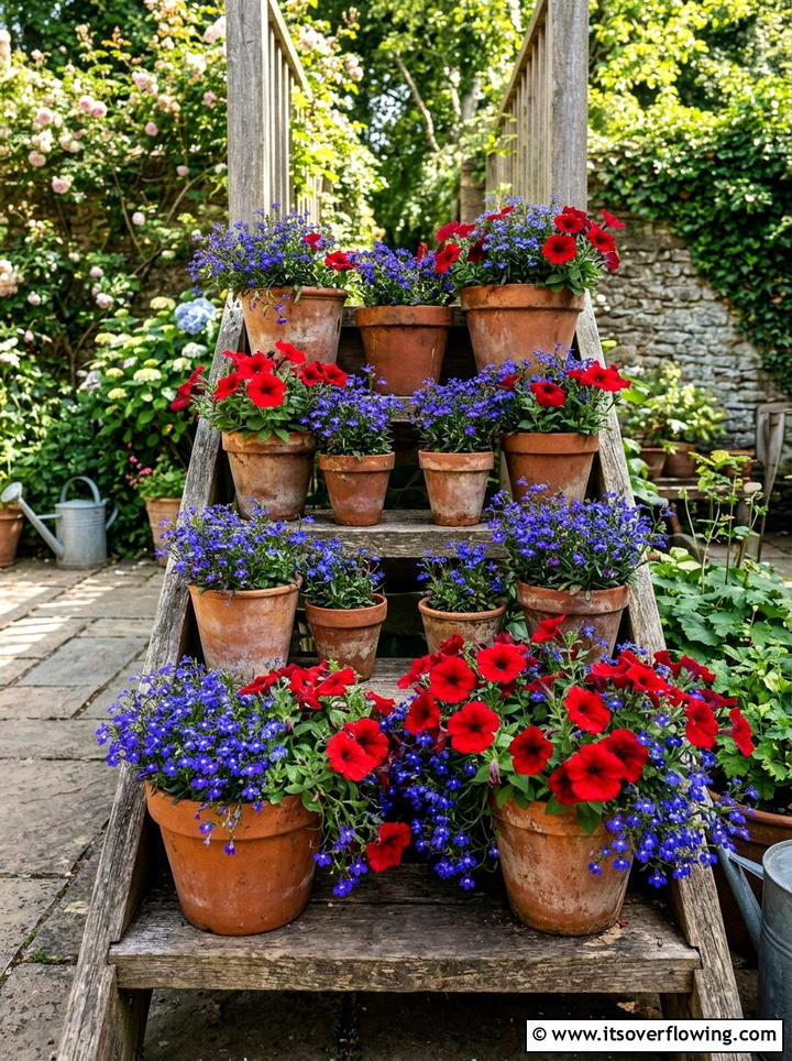 Terracotta Pot Display - 25 garden design ideas for cottage gardens