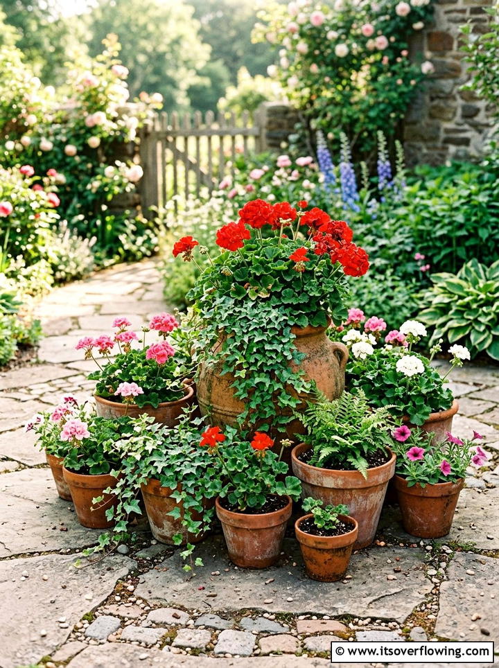 Terracotta Pot Grouping - 25 small garden ideas with container clusters