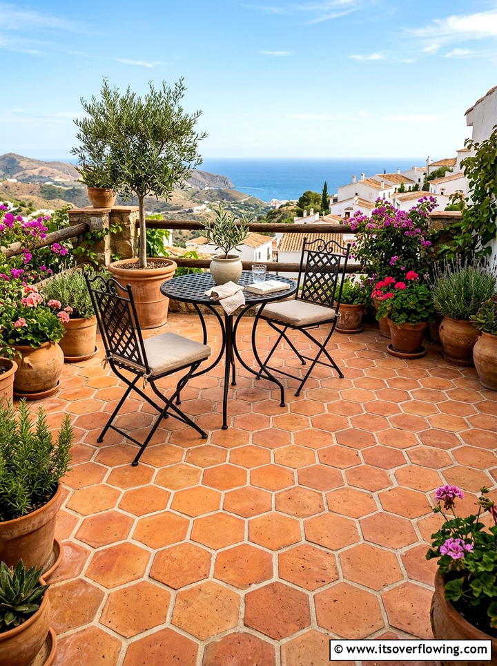 Terracotta Tile - 25 backyard ideas with mediterranean style