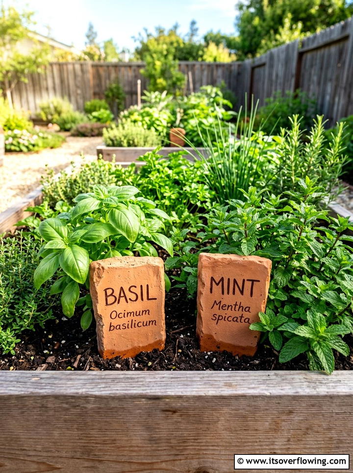 Terracotta plant markers - 25 recycled garden ideas with broken pots