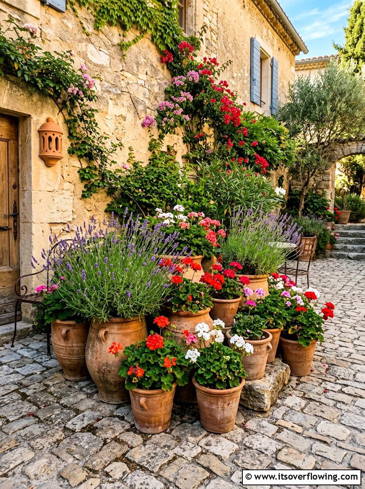 Terracotta pot arrangement - 25 garden ideas with planters