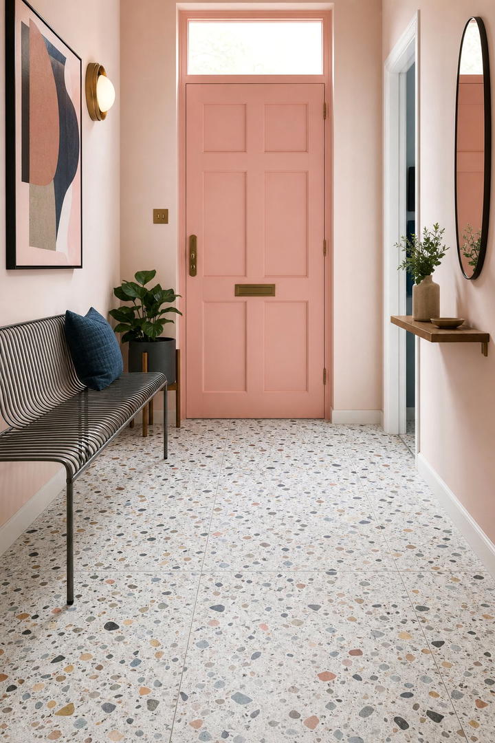 Terrazzo Tiles for a Trendy Look - 20 Stylish Small Entryway Tile Floor Ideas