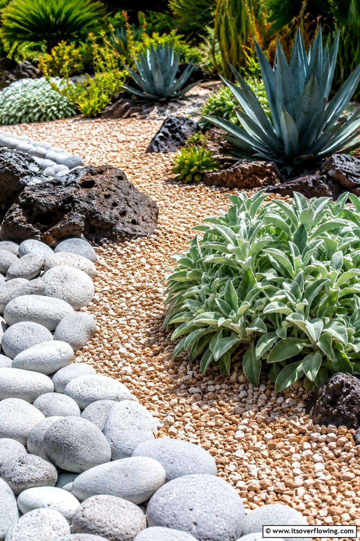 Textured Stone Garden - 30 Stone Garden Ideas for Natural Outdoor Landscaping Designs