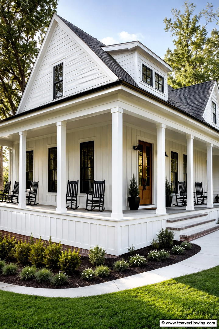 Textured Vinyl Wainscoting - 25 Exterior Wainscoting Ideas to Enhance Your Home’s Curb Appeal