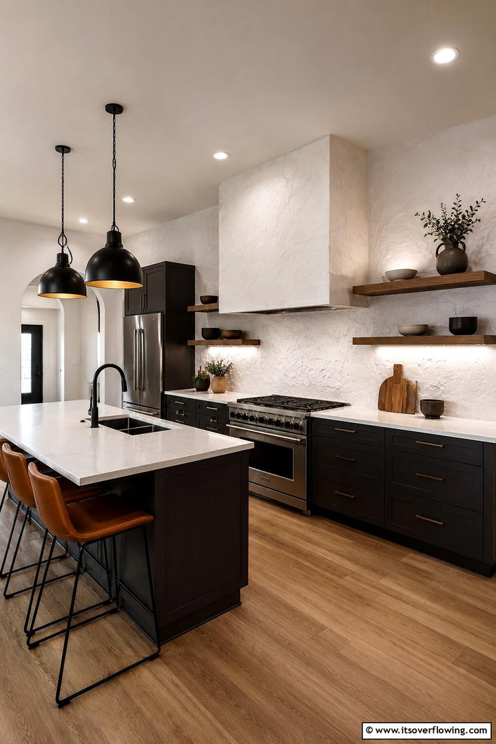 Textured White Walls - 30 Small White Kitchen Ideas for Bright, Airy Spaces
