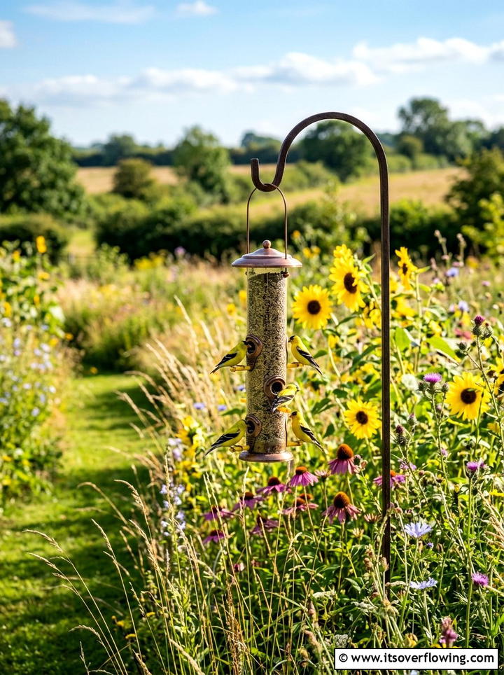 Thistle bird feeder - 25 garden decor ideas with feeders