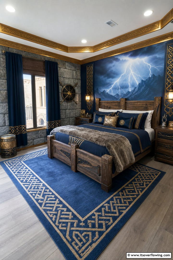 Thors Asgardian Haven - 20 Marvel Bedroom Ideas for Superhero Fans