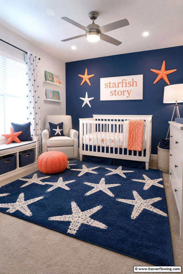 Tidal Treasures - 30 Ocean-Themed Nursery Ideas for a Serene Baby Room