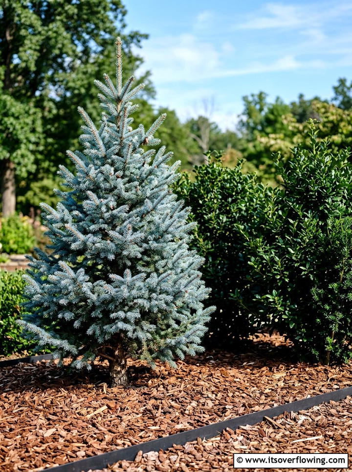 Tiered Evergreen Retaining Wall - 25 garden design ideas with evergreen structure