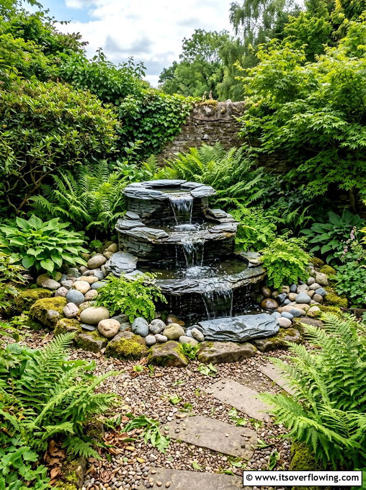 Tiered Fountain - 25 garden ideas for small spaces