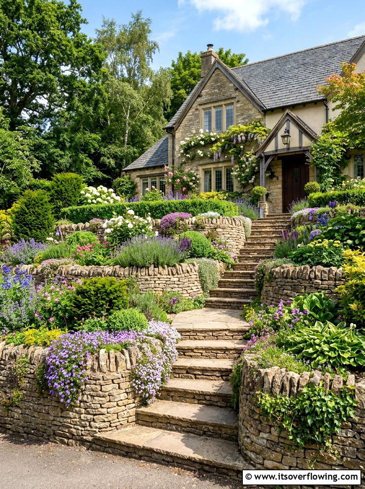 Tiered Front Garden - 25 garden design ideas for front gardens