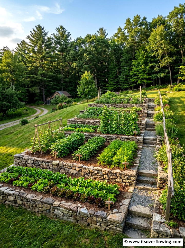 Tiered Garden Bed - 25 backyard ideas with vegetable garden