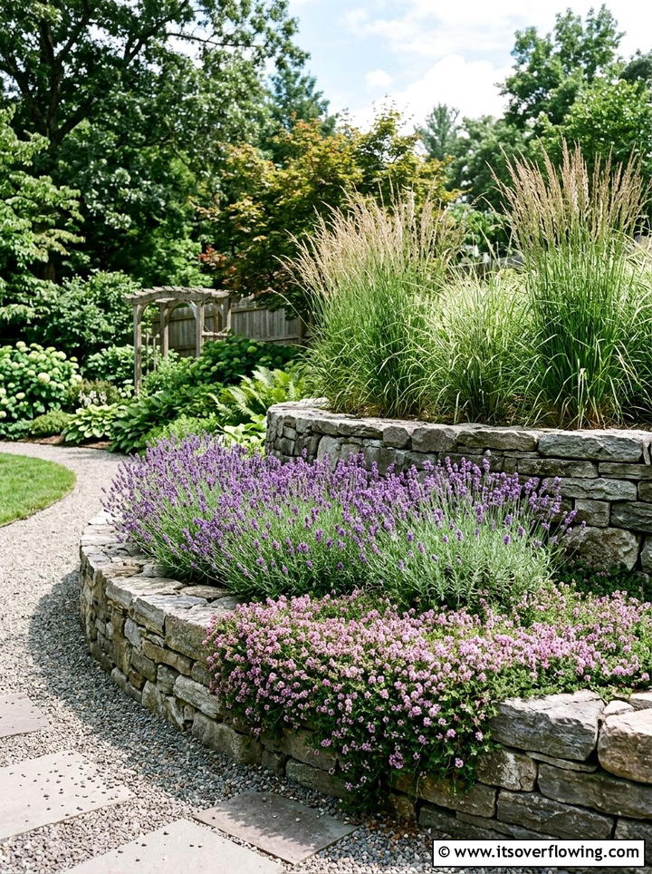 Tiered Garden Bed - 25 small garden ideas with layered plants