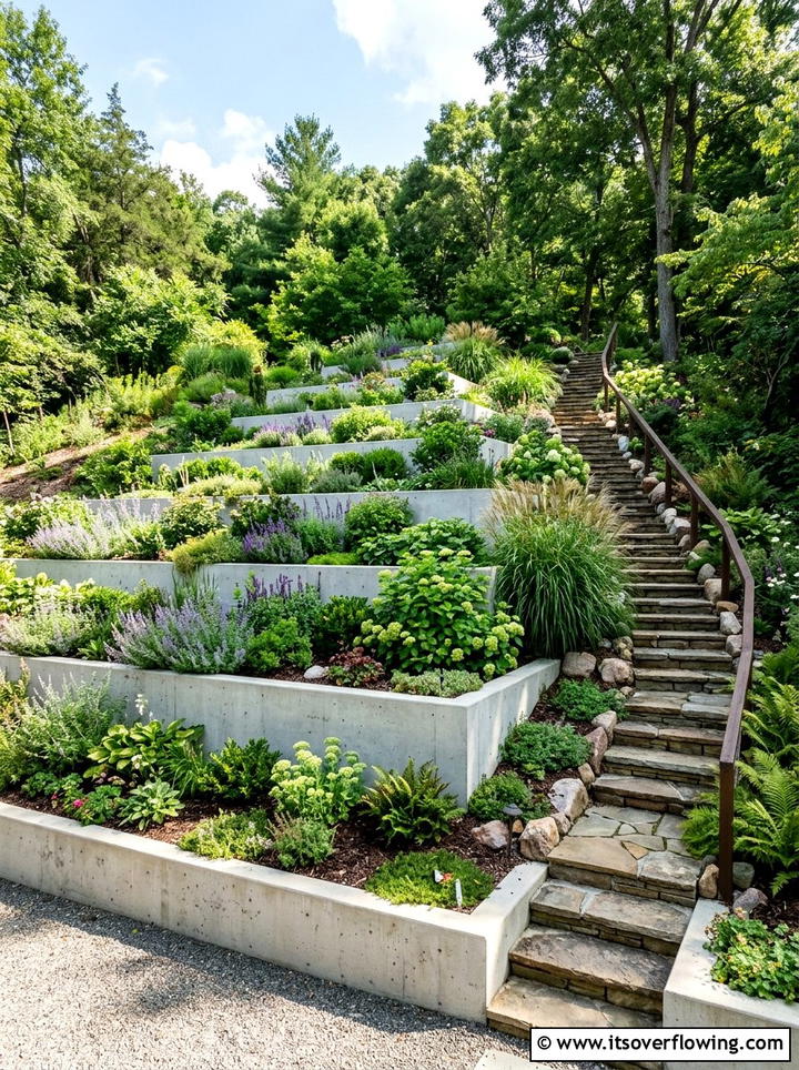 Tiered Garden Bed - 25 backyard ideas with modern landscape