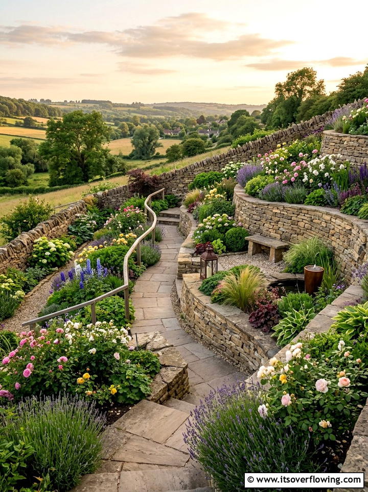 Tiered Garden Terrace - 25 small garden ideas