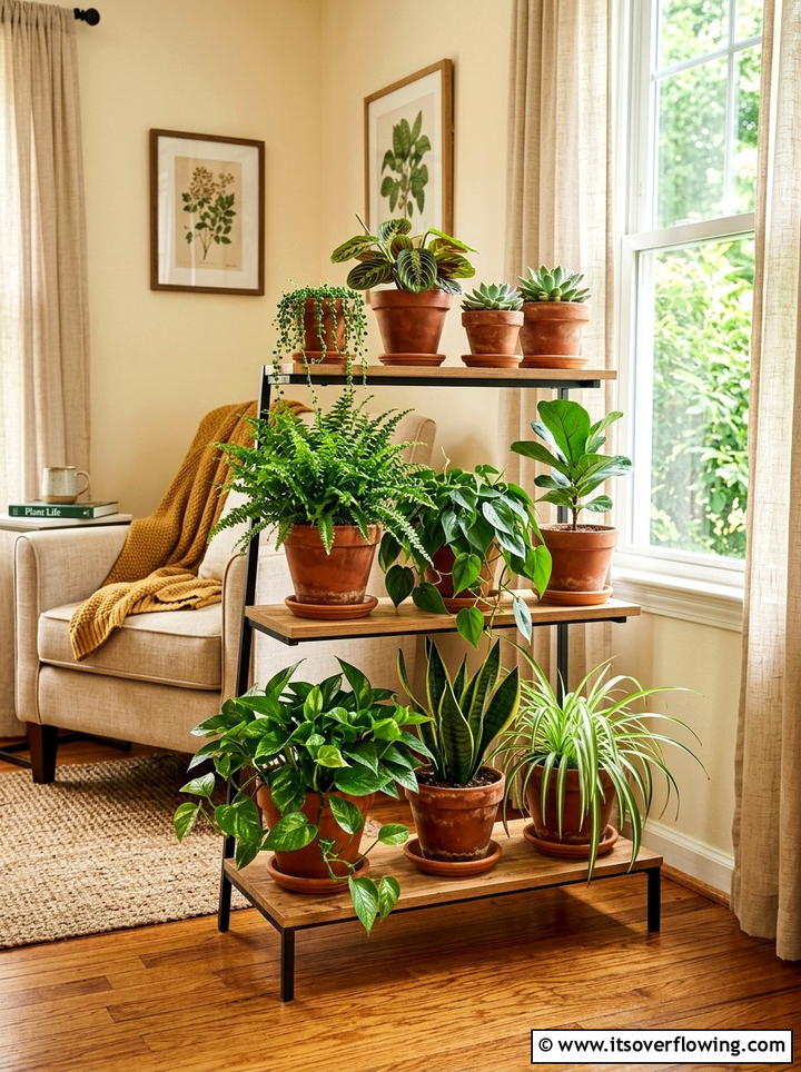 Tiered Plant Stand - 25 garden ideas for apartments