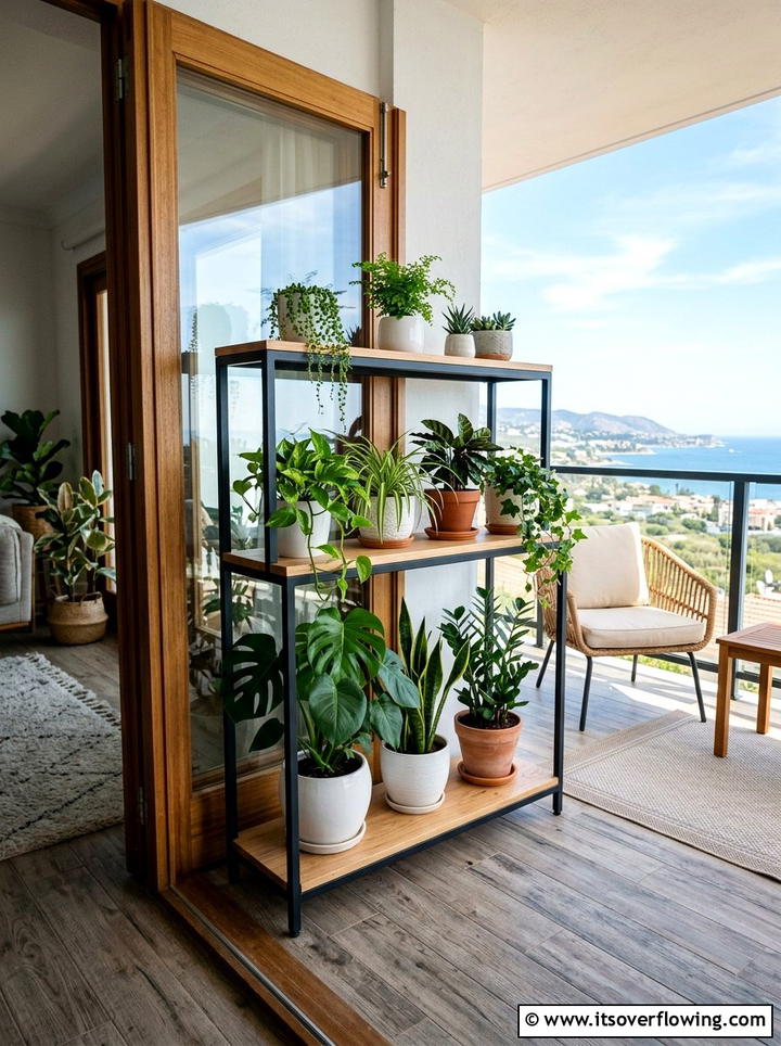 Tiered Plant Stand - 25 garden ideas for small spaces