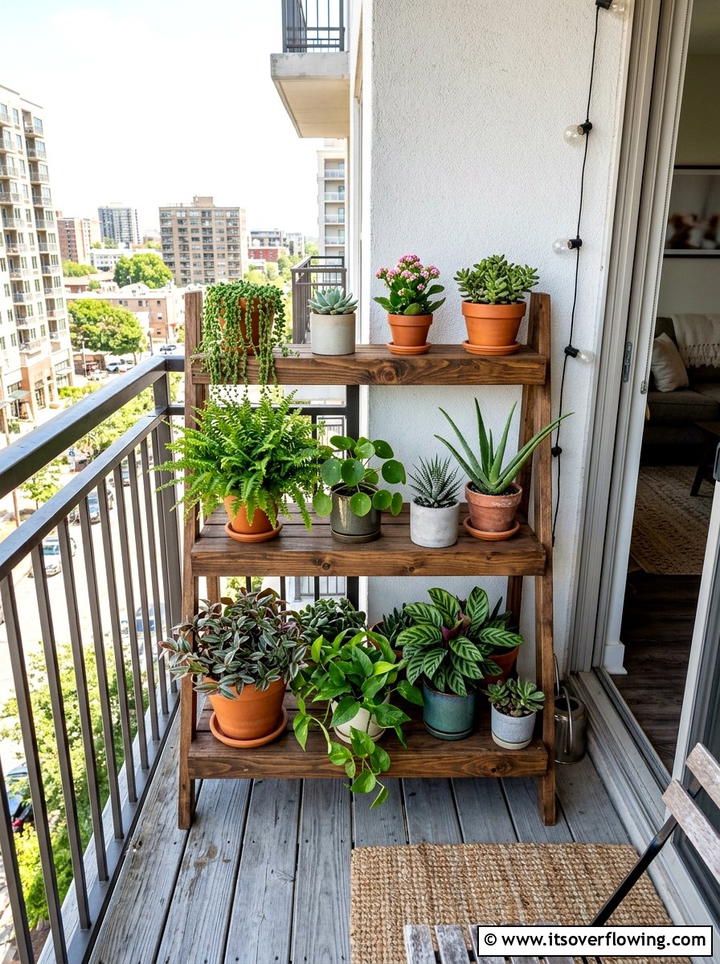 Tiered Plant Stand - 25 small garden ideas for urban homes