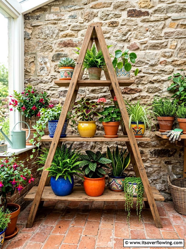 Tiered Plant Stand - 25 front porch ideas diy