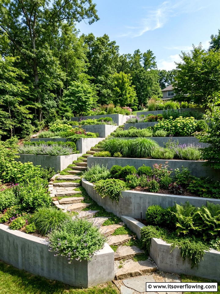 Tiered Retaining Wall - 25 garden design ideas for modern landscapes