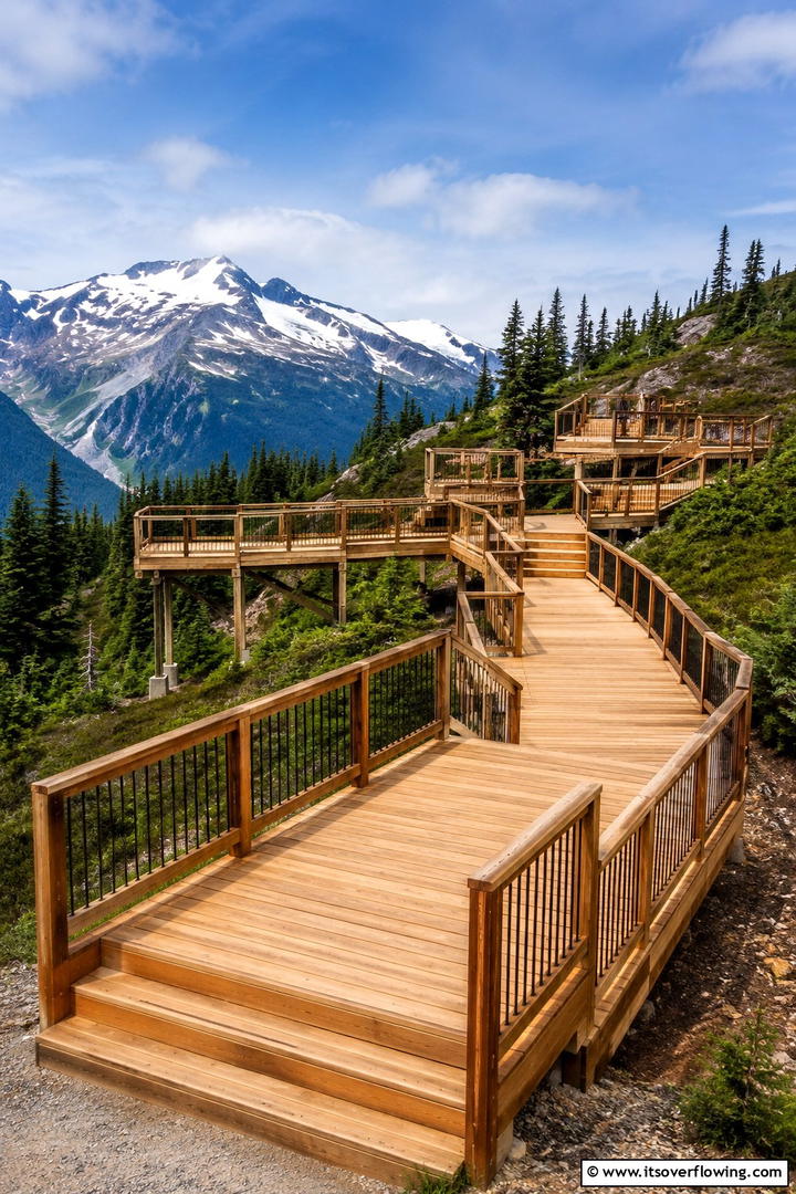 Tiered Wooden Boardwalk Bridge - 20 Garden Bridge Ideas for a Serene Backyard