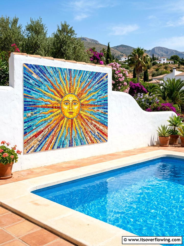 Tile Mosaic Wall Art - 25 backyard decorating ideas with wall decor