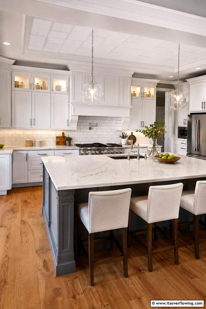 Timeless Resilience of Quartz - 30 Quartz Kitchen Countertops for Modern & Durable Surfaces