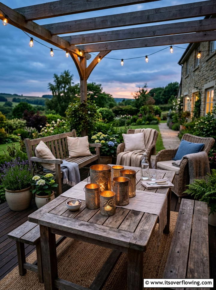 Tin Can Lantern - 25 cheap garden ideas