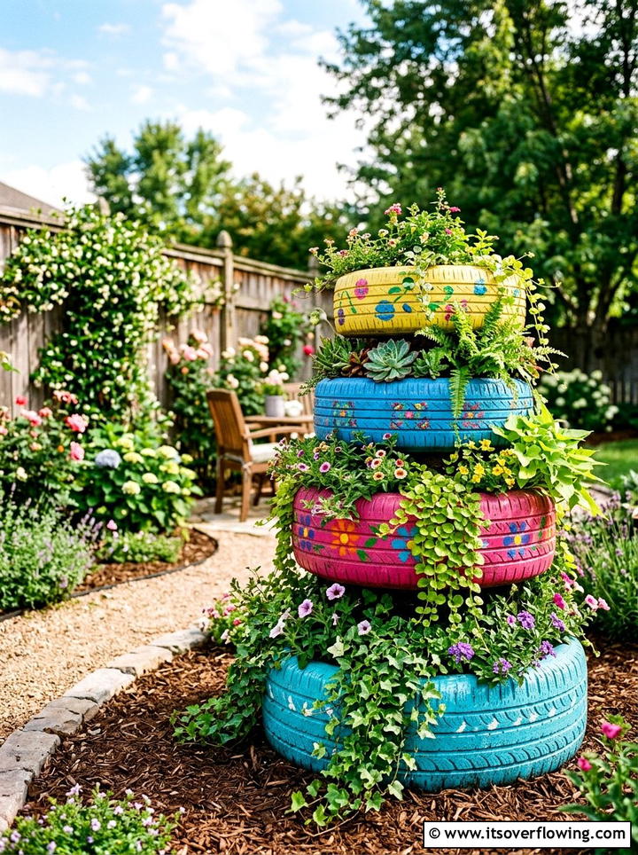 Tin Can Planter - 25 reusing old things ideas for balcony garden