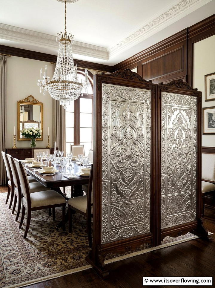 Tin Tile Screen - 25 reusing old things ideas for privacy screens