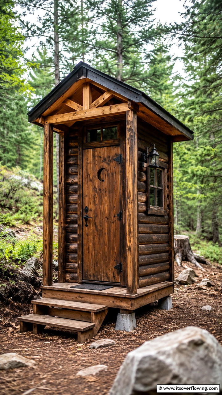 Tiny Cabin Outhouse - 20 Outhouse Design Ideas for Modern and Rustic Homes
