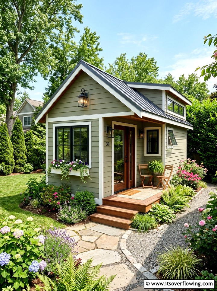 Tiny House Shed - 25 backyard ideas with storage shed