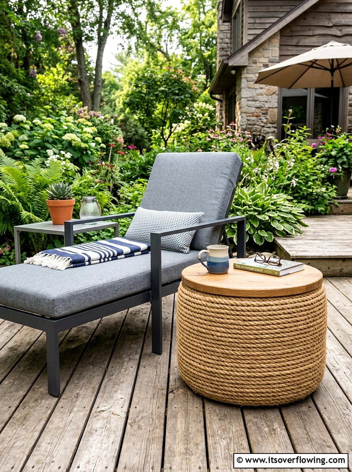 Tire Garden Stool - 25 garden ideas with old tires
