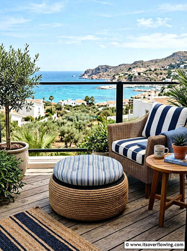 Tire Ottoman - 25 upcycled garden ideas for renters