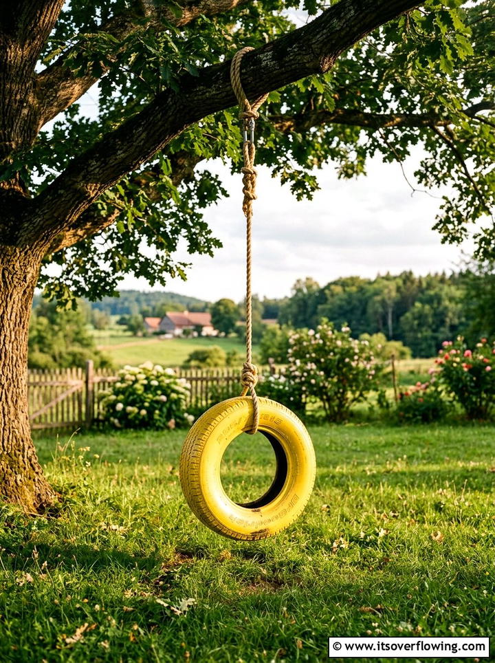 Tire Swing Seat - 25 garden ideas on a budget