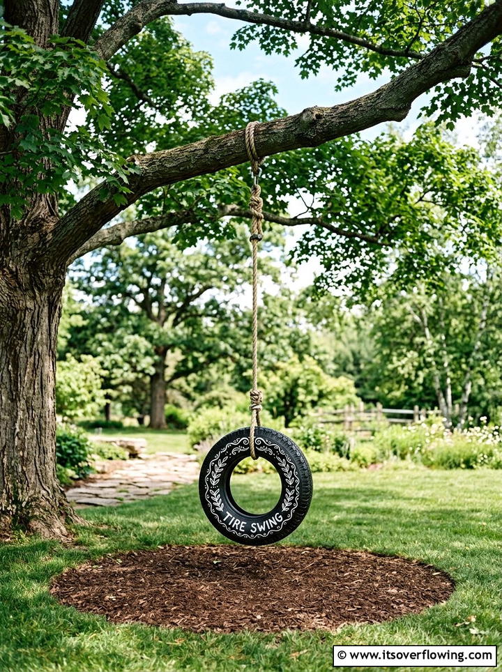Tire Swing Under Tree - 25 garden design ideas for play areas