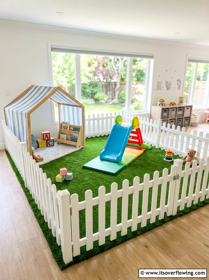 Toddler Safe Zone - 25 backyard ideas with play area